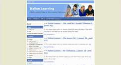 Desktop Screenshot of italianlearning.org