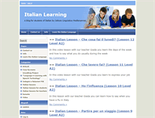 Tablet Screenshot of italianlearning.org